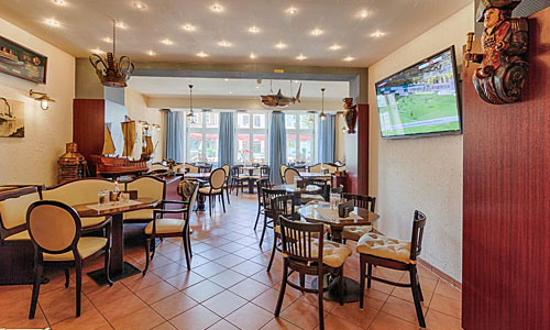 Maritime Hotelbar im Hotel Am Markt 